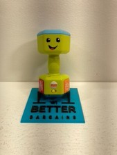 Fisher-Price Laugh  Learn Countin' Reps Dumbbell rattle toy with music Light Up