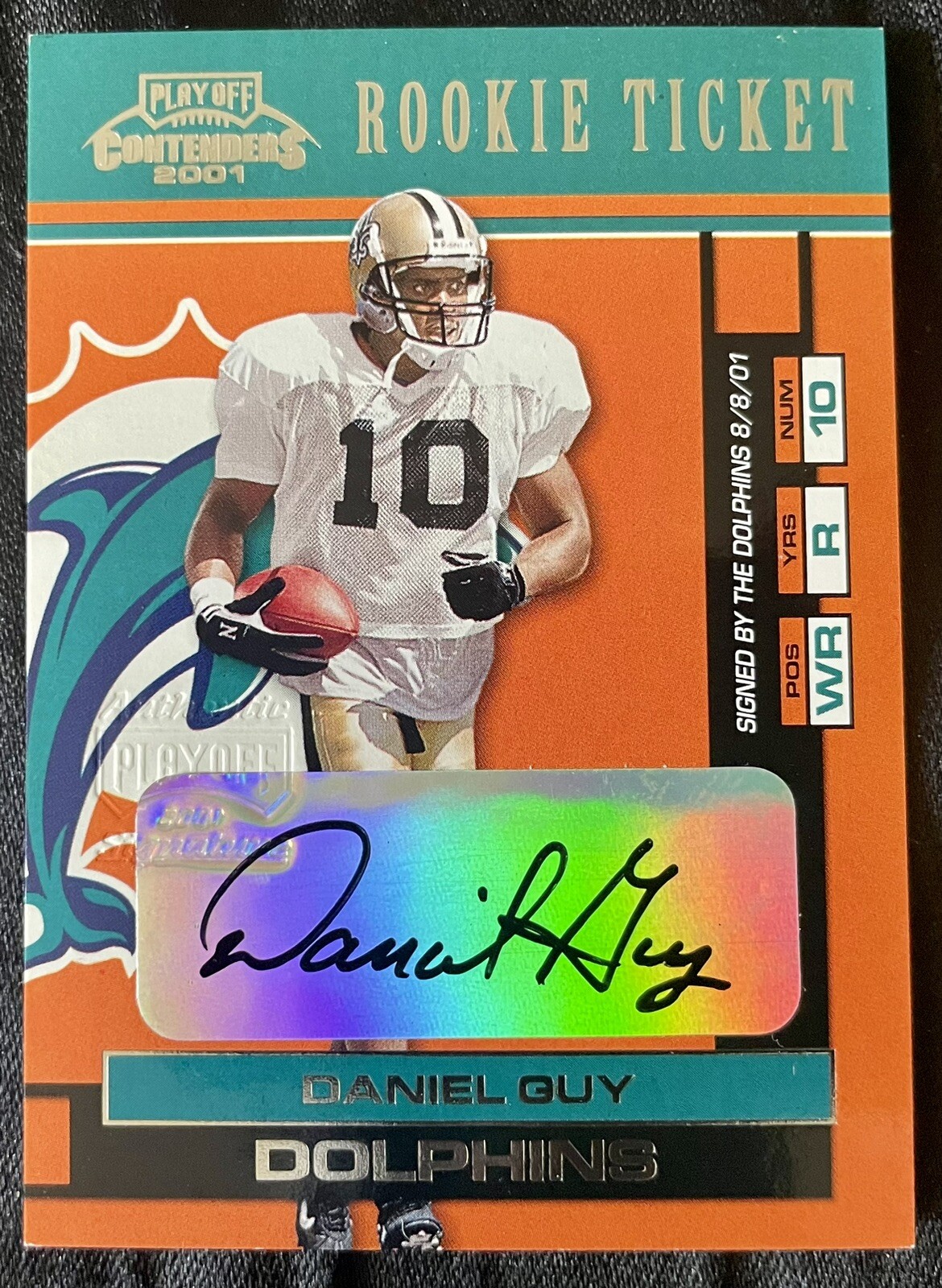 2001 Playoff Contenders ‘Rookie Ticket’ #119 Daniel Guy