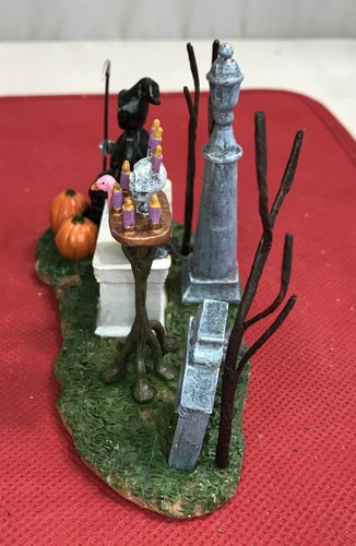 Lemax Spooky Town Halloween Village Accessory - GRIM REAPER WAITS PATIENTLY - Picture 5 of 8