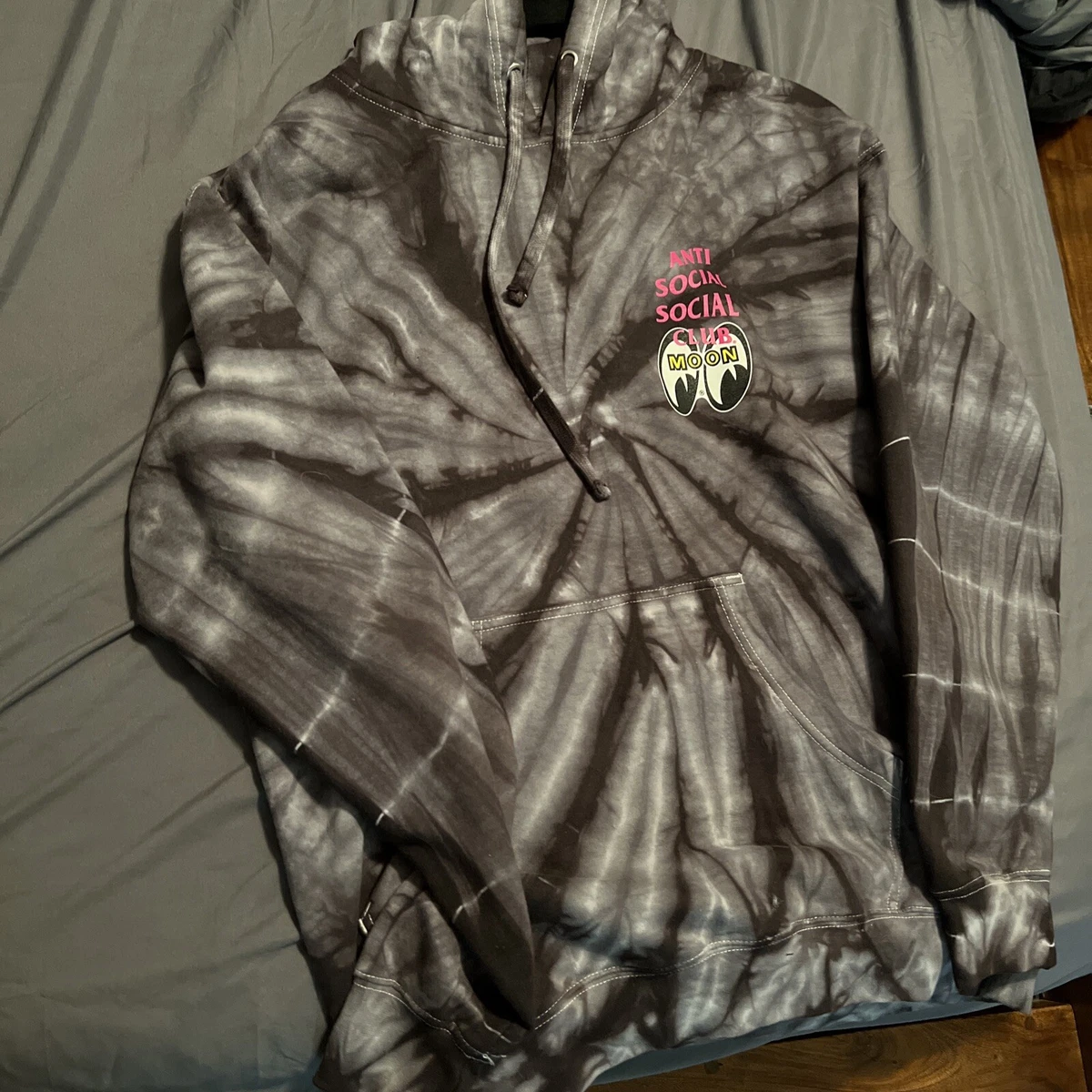 Anti Social Social Club X MOONEYES Stacked Tie Dye Hoodie AW21 New Rare  Sold Out