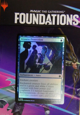 MTG FDN: Witness Protection (Enchantment Aura) Common Foil 0168 Foundations