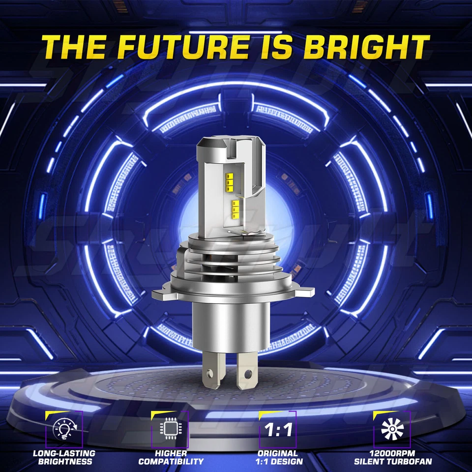 DOT 4PCS 5-3/4" 5.75" LED Headlight Hi/Lo Beam For Lincoln Continental 1958-1979 - Image 2 of 4