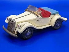 Vintage 1955 Era MG Midget Roadster Tin Toy Japan Made By SSS Friction Motor