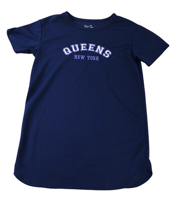 Women s Small Flirtitude Blue T-Shirt  Queens New York  Tunic Length Casual