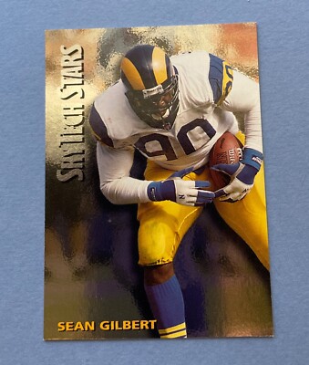 1994 SkyBox Premium Football Sean Gilbert SkyTech Stars #ST24 Los Angeles Rams