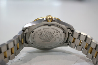 [良品]Tag Heuer Professional WK1120 Tag Heuer Classic 2000 Series Stainless 37mm Case Gold Tone