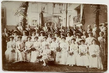 orig. Foto AK Berlin Engros Schlächter Metzger Verein um 1910 Beruf