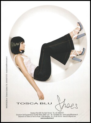 High Heels Tosca Blu Magazine Print Ad Women Fashion Long Legs shoes 2012 -1pg