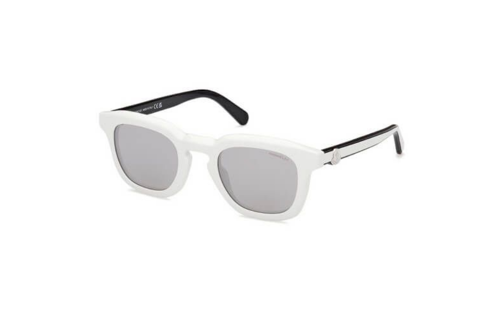 Authentic Moncler Sunglasses ML 0262-21C White w/ Silver
