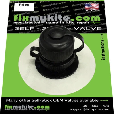 FixMyKite Self Stick Cabrinha Airlock 2 Screw Kite Bladder Repair Valve