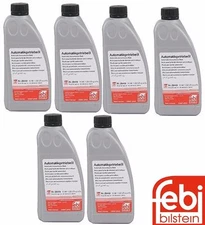 Set of 6 Quarts 236.14 Red Auto Trans Oil Fluid Febi For Mercedes Jaguar Dodge