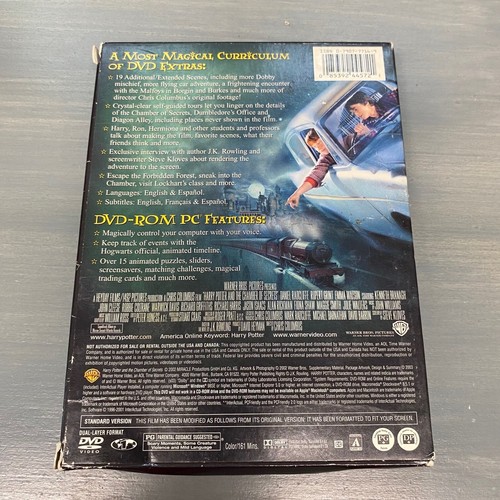 Harry Potter and The Chamber of Secrets (DVD, 2003, 2-Disc Set, Full Screen) - Picture 2 of 5