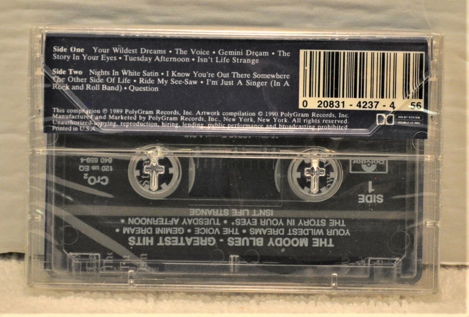 THE MOODY BLUES "Legend Of A Band" Audio Cassette Polydor P4 40659 NEW / SEALED - Image 2 of 3