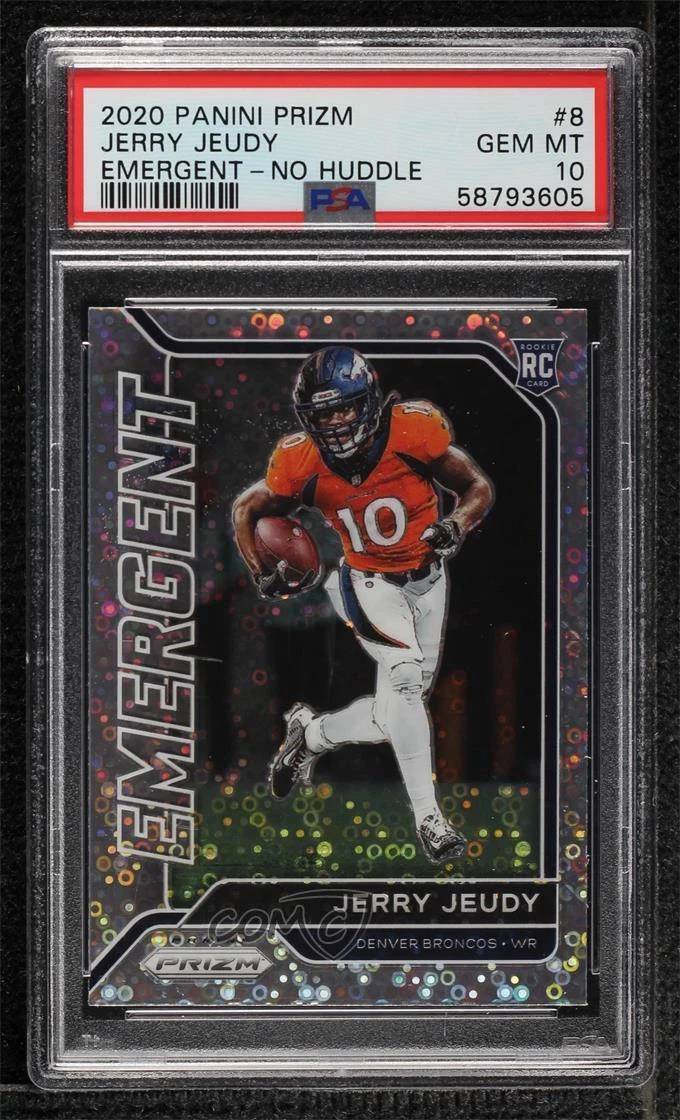 Jerry Jeudy Panini Prizm Emergent #8 No Huddle