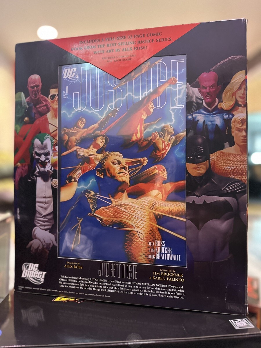DC Direct Justice League Box Set Superman Batman Wonder Woman