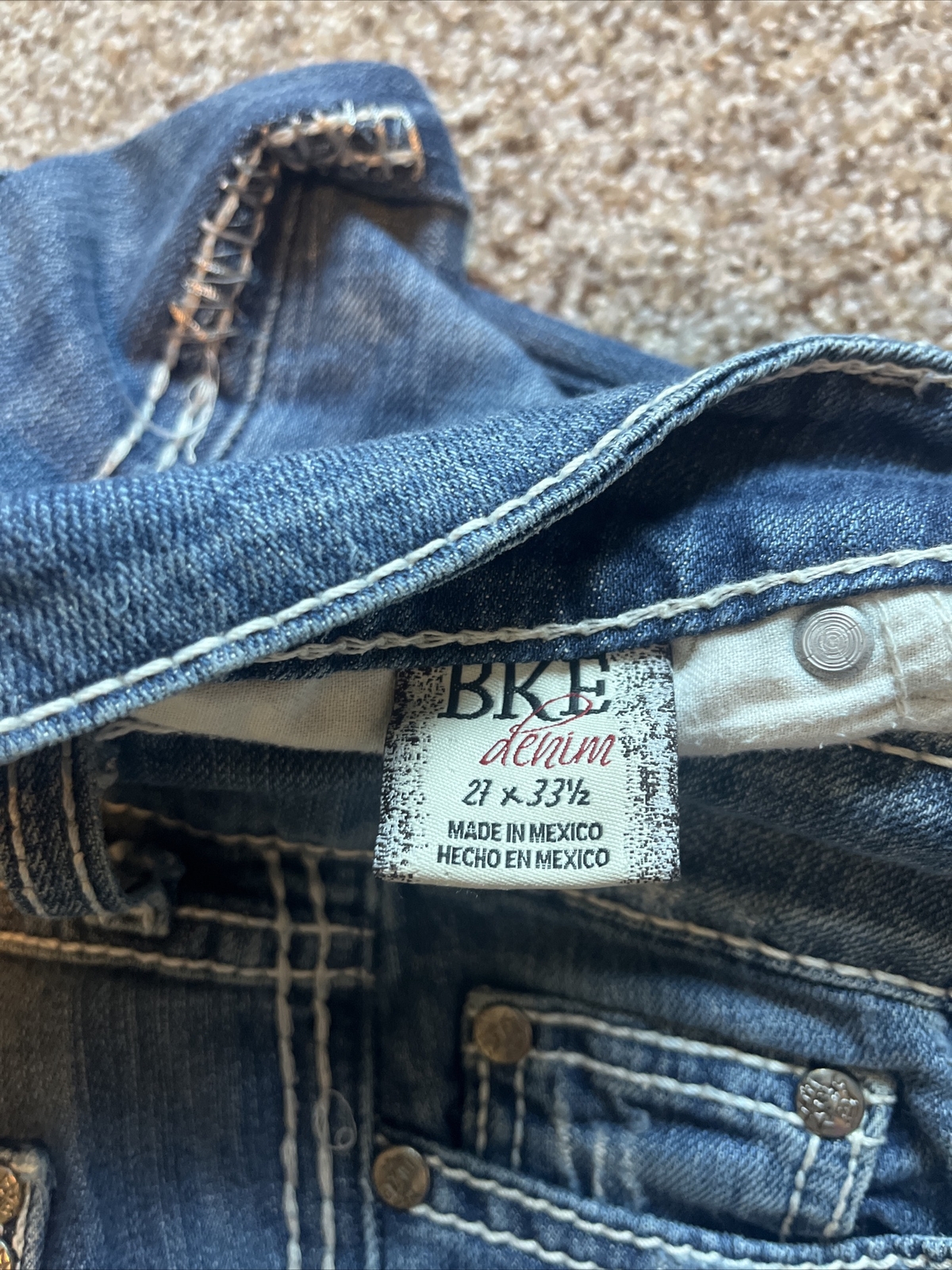 BKE Stella Slim Boot Denim Jeans Womens Size 27L (30 X 32.5) - View 4