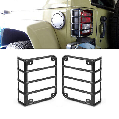 More Direct Pack of 2 Pcs MORMOR M2017 Tail Light Cover Trim Guards Protector for 2007-2018 Jeep Wrangler JK JKU Sports Sahara Freedom Rubicon X & Unlimited Skull Head 