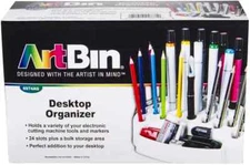 ArtBin 6974AG Desktop Accessory Storage With 24 Slots White
