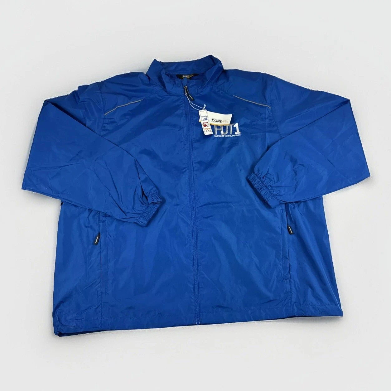 Core365 Motivate Unlined Lightweight Jacket Mens XXL Blue Windbreaker Coat NEW