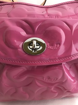 バッグ Vintage Coach Clip Pink Bag Signature ❗️SOLD Coach Hampton Demi Clip Bag (Rare, Hard to find