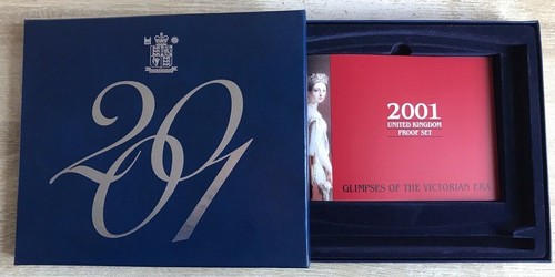 2001 PROOF YEAR SET BOX WITH BOOKLET NO COINS NO COIN HOLDERS