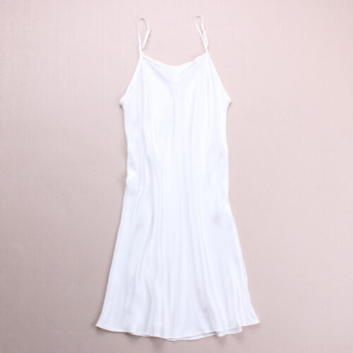 Mujeres 16MM Seda Cami Vestido sin Mangas Completo 100% Seda Bajo Vestido Ropa Interior Chemise - Imagen 3 de 42