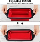 Silicone Bread Loaf Pan with Metal Reinforced Frame for Homemade Bread — photo 4