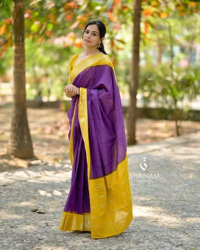 South Indian Saree Blouse Bridal Banarasi Silk Sari Bollywood Party Wedding New - Picture 2 of 5