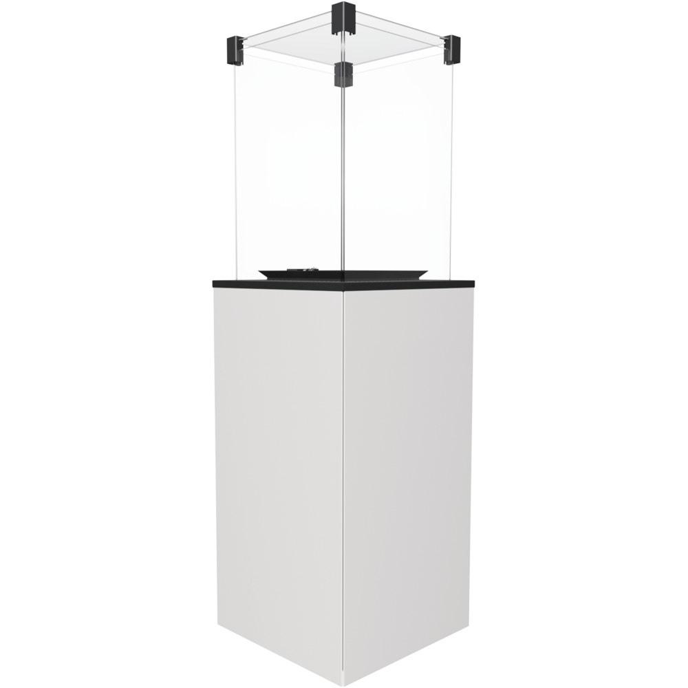 Stufa a Gas da Esterno Patio con vetri bianco controllo manuale 8,2 kW