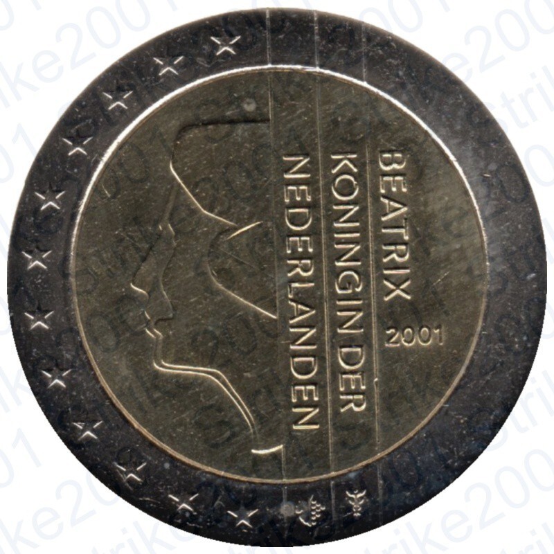 2 Euros Beatrix Koningin Der Nederlanden 2001