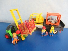 70742 3003 Bau LKW Baustelle Gabelstapler Palette Container FigurPLaymobil 7092
