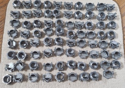 Gampak Non-Metallic Connectors. 3/8''. 79 Pieces. Hillside N.J. USA Made Lot.