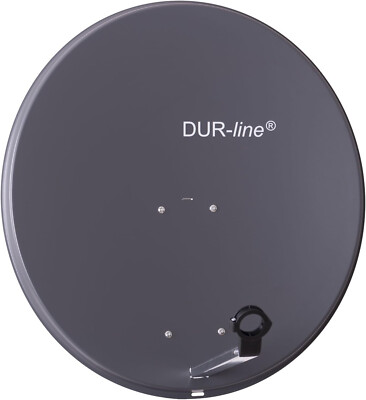 80cm Anthrazit - Aluminium Satellitenschüssel mit LNB Feedhalterung - Sat Antenn