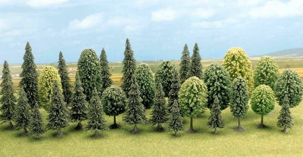 N/TT Mixed Forest Trees N gauge scenery Busch 6589