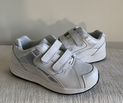 Drew Force V Sz 9.5 4W Mens Athletic Shoes White Leather Orthopedic NO Inserts!
