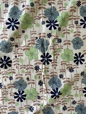 2 Dan River Twin 1 Flat 1 fitted Sheets  Flower Power Blue Green Floral