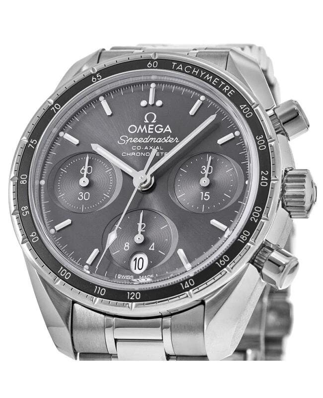 Omega speedmaster grey dial top