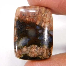 100% Natural Blue Spot QUE SERA Cushion Cabochon 18.15Cts. Loose Gemstone