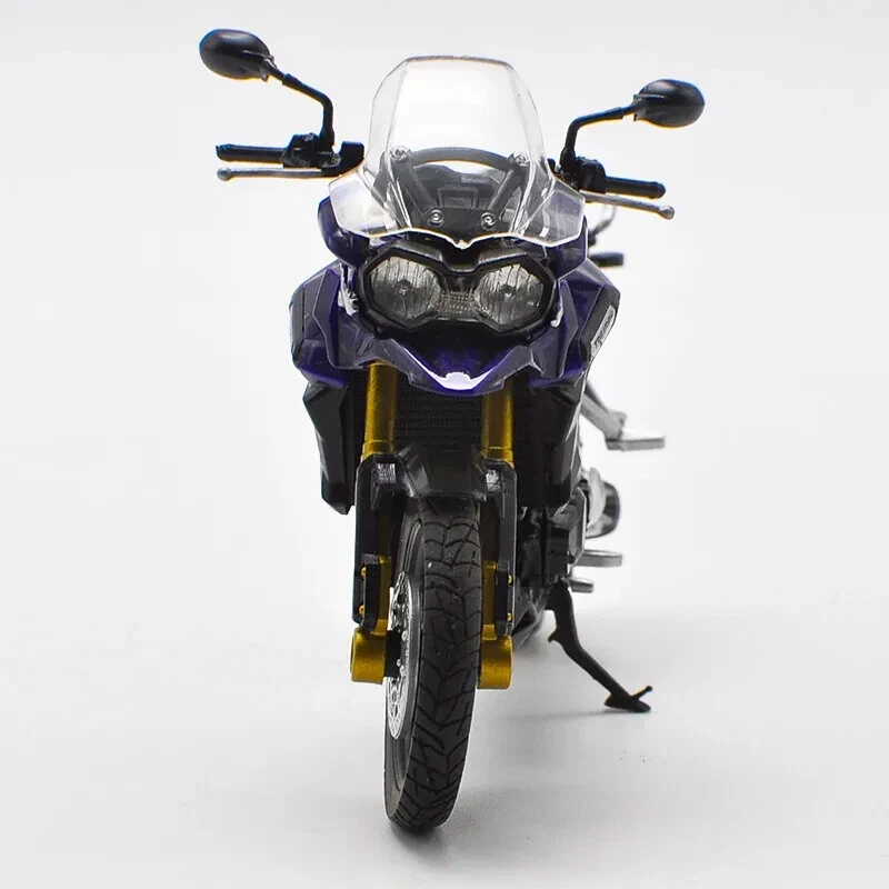 Welly 1/18 TRIUMPH TIGER Explorer Motorcycle Model Diecast Bike Toy Blue Box - Image 3 of 4