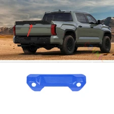 Tailgate Door Handle Bowl Decor Cover For Toyota Tundra 22-24 Blue Carbon Fiber