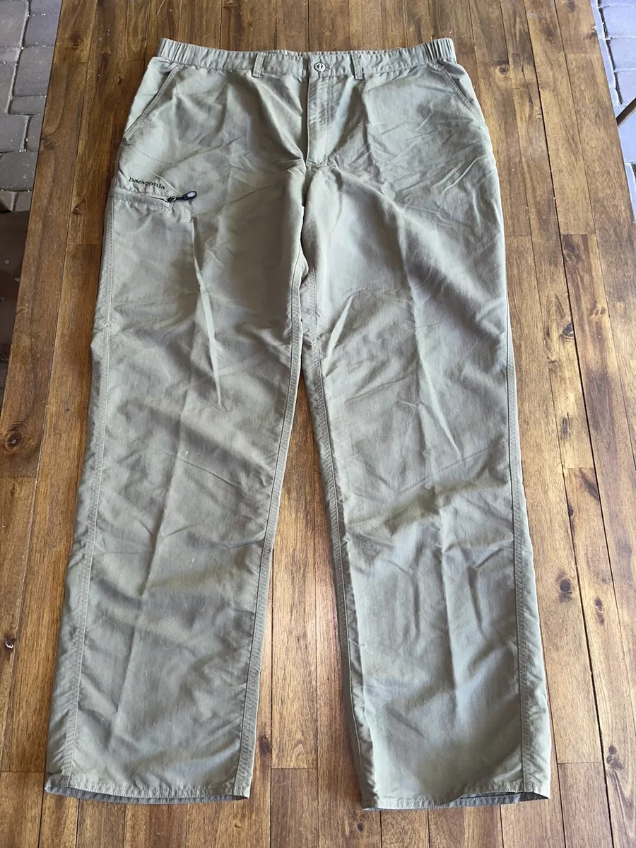 Patagonia Common Threads Partnership Khaki Brown Nylon Hiking Pants Mens XL