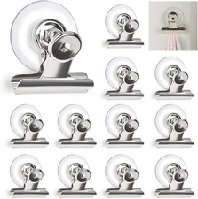 Suction Cup Clips for Windows 12Pcs Suction Clips Clear Suction Cup Clamp Holder