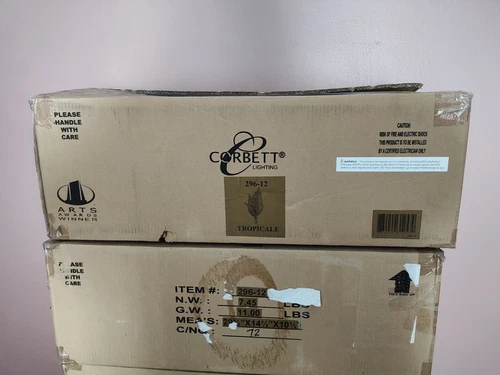 Corbett Lighting Tropicale 296-12-GL - 2 Light 11.5 inch Gold Leaf Wall Sconce - Picture 5 of 5