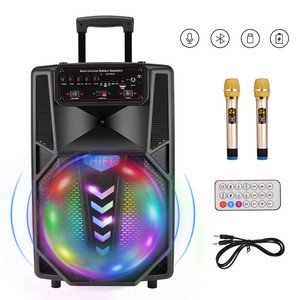 wireless karaoke system microphones bluetooth speaker machine