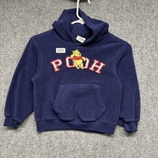 Vintage Winnie The Pooh Hoodie Youth Size Extra Small Blue Long Sleeve Graphic