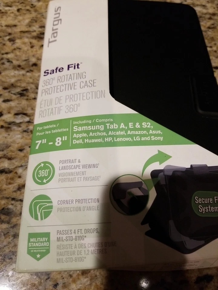 Funda protectora para tabletas TARGUS Safe Fit 7"-8" para Apple/Samsung/Dell/HP/Asus  Foto 3 de 4