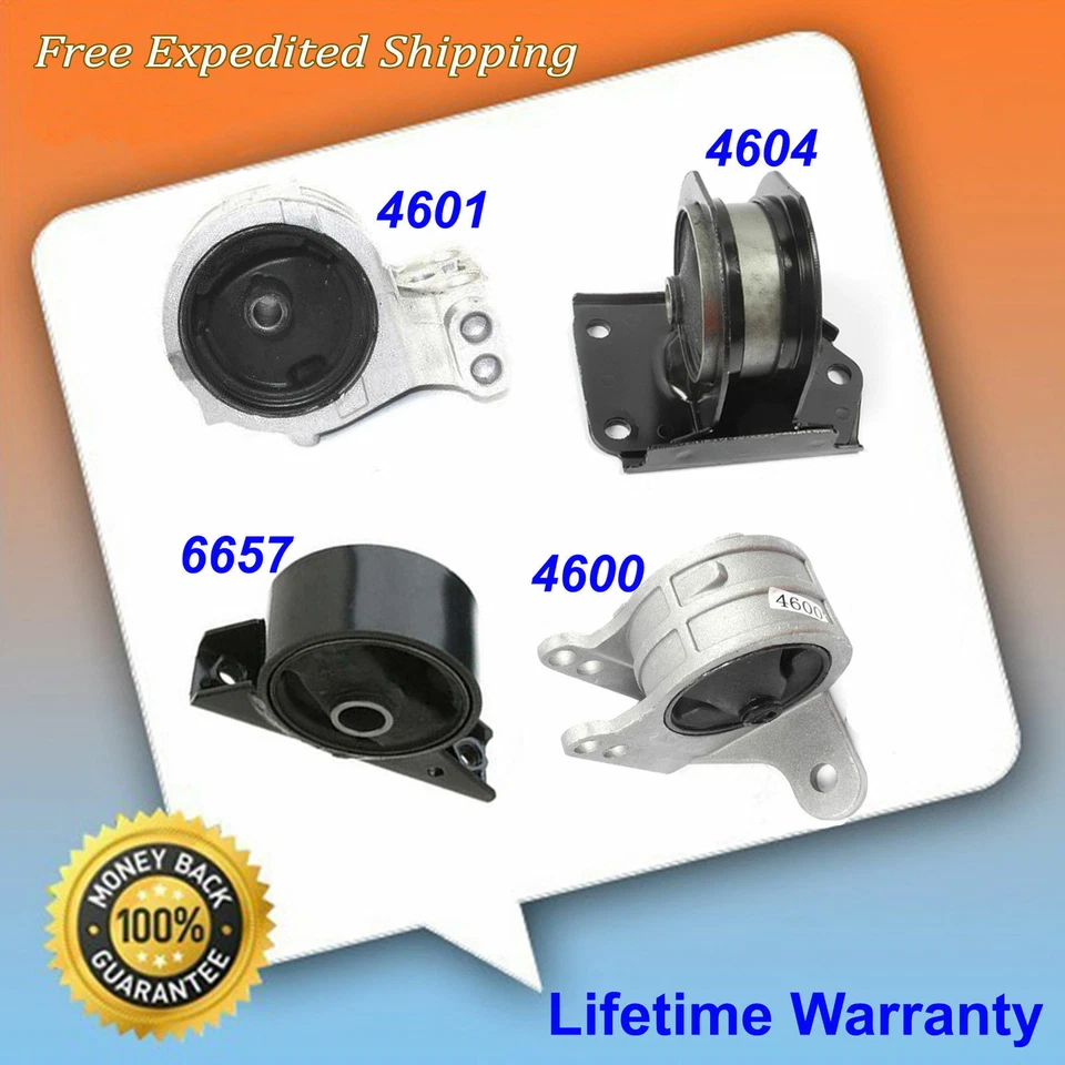 95-99 For Chrysler Sebring Engine Motor Trans Mount 4600 4601 4604 6657 M1214 — 第 2/4 张图片
