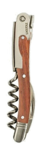 Stainless Steel Rosewood Laguoile Corkscrew with Foil Cutter and knife - Picture 1 of 1