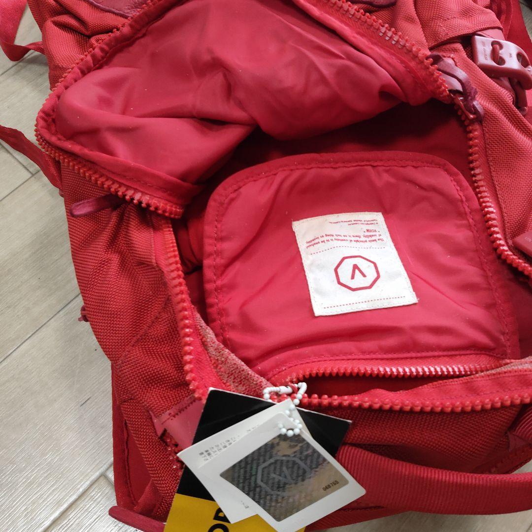 Visvim Men's 20L Backpack Ballistic Nylon Leather Red Large