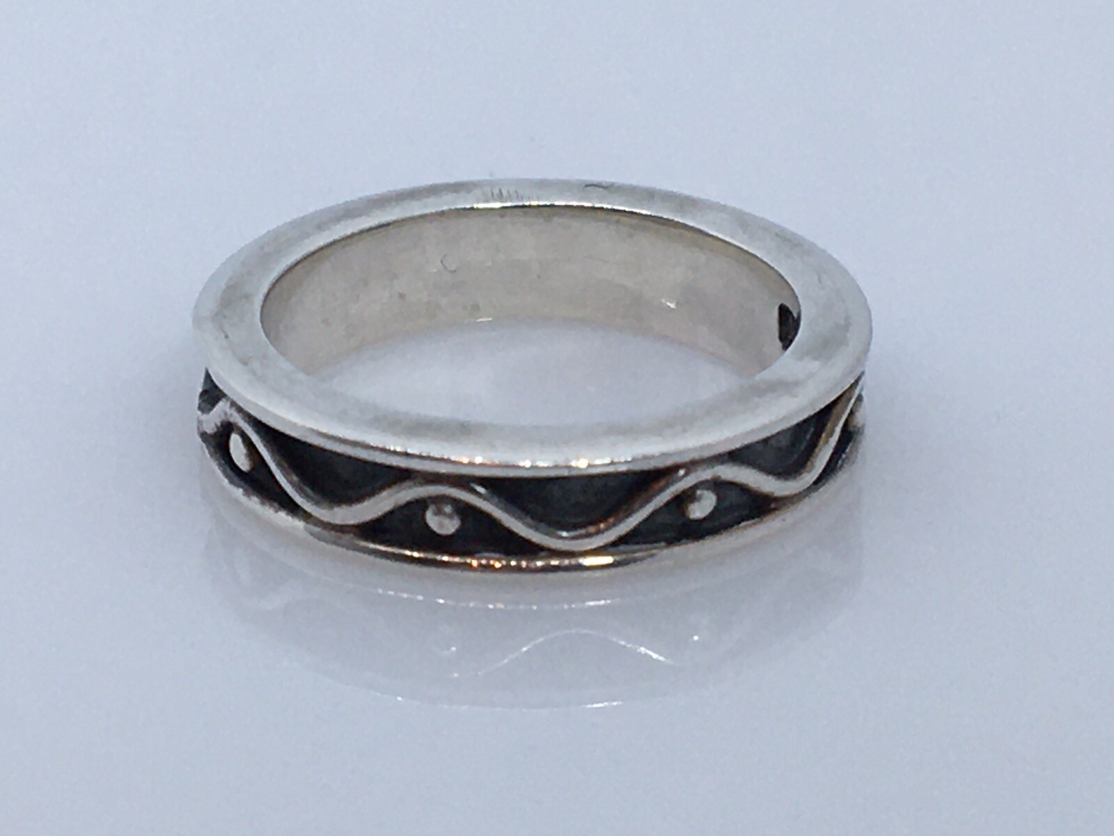 925 Sterling Silver Stackable Band Ring Size 6 Je… - image 2